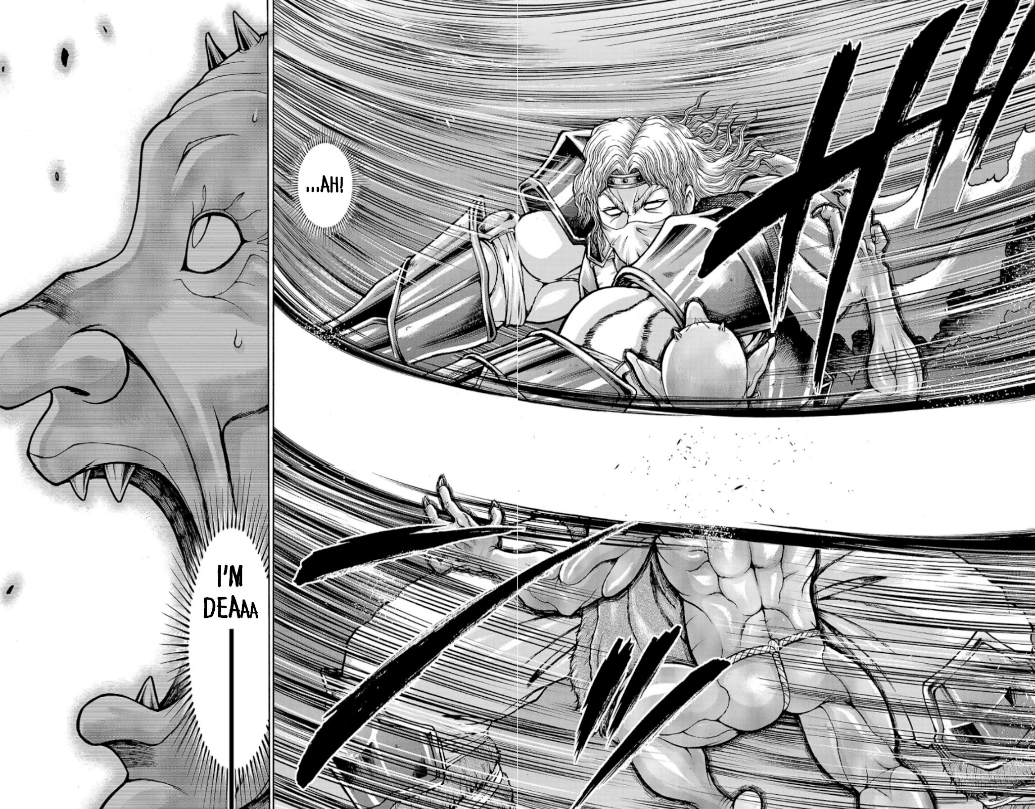 Baki Side Story - Retsu Kaioh Doesn't Mind Even if it's in another World Chapter 38 page 4 - Chapter 38: The man with the great sword