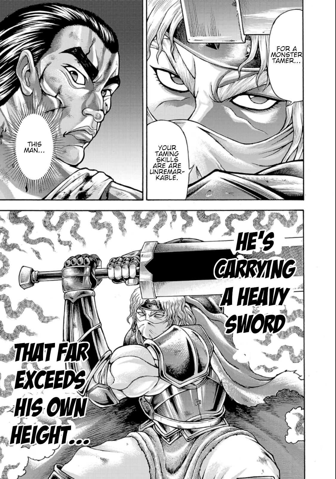 Baki Side Story - Retsu Kaioh Doesn't Mind Even if it's in another World Chapter 38 page 6 - Chapter 38: The man with the great sword