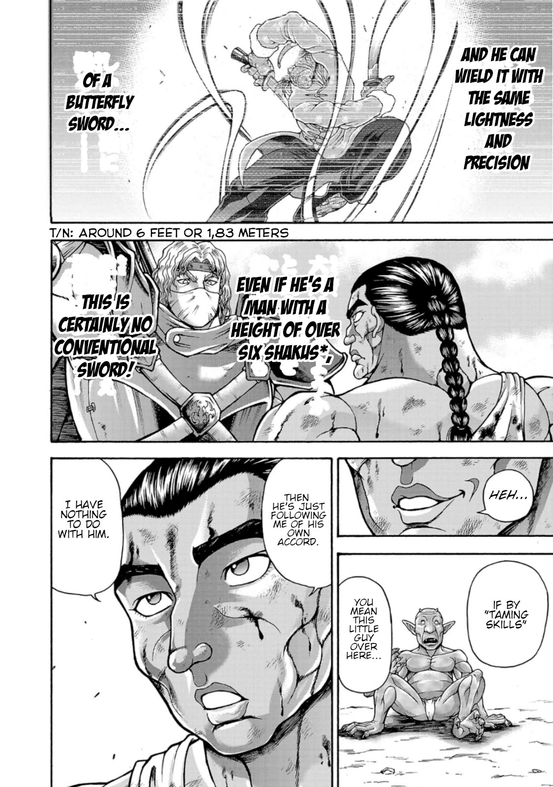 Baki Side Story - Retsu Kaioh Doesn't Mind Even if it's in another World Chapter 38 page 7 - Chapter 38: The man with the great sword