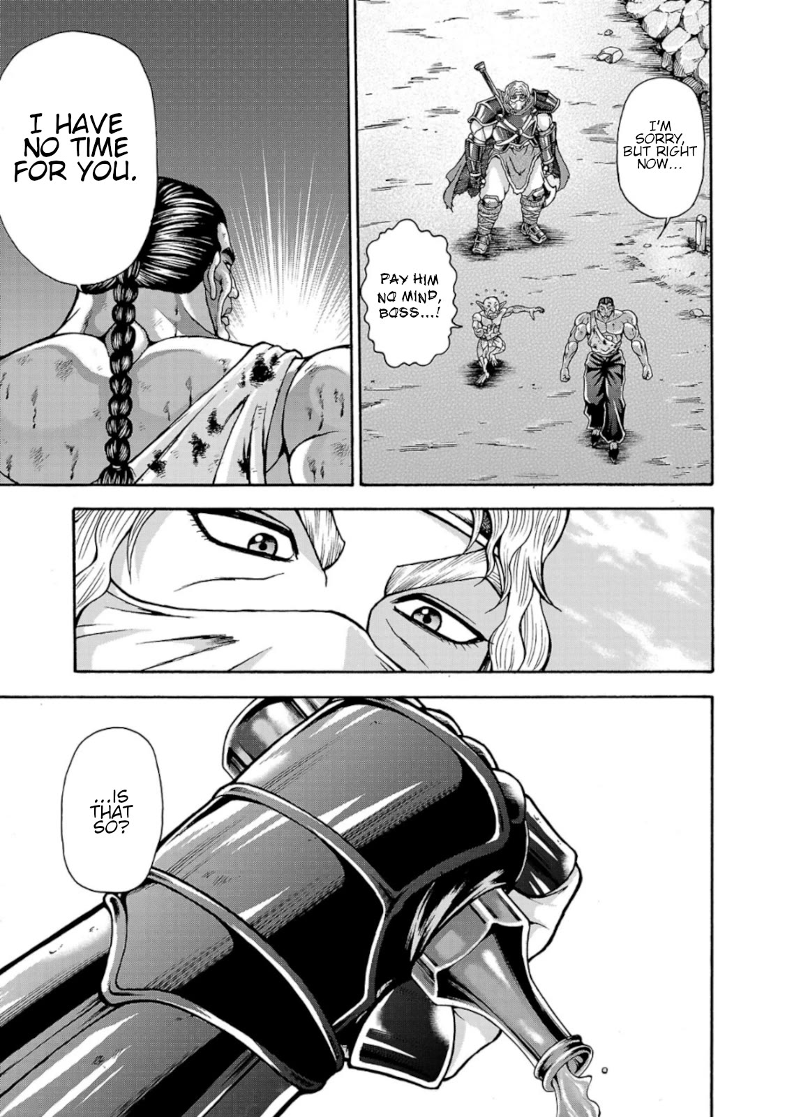 Baki Side Story - Retsu Kaioh Doesn't Mind Even if it's in another World Chapter 38 page 8 - Chapter 38: The man with the great sword