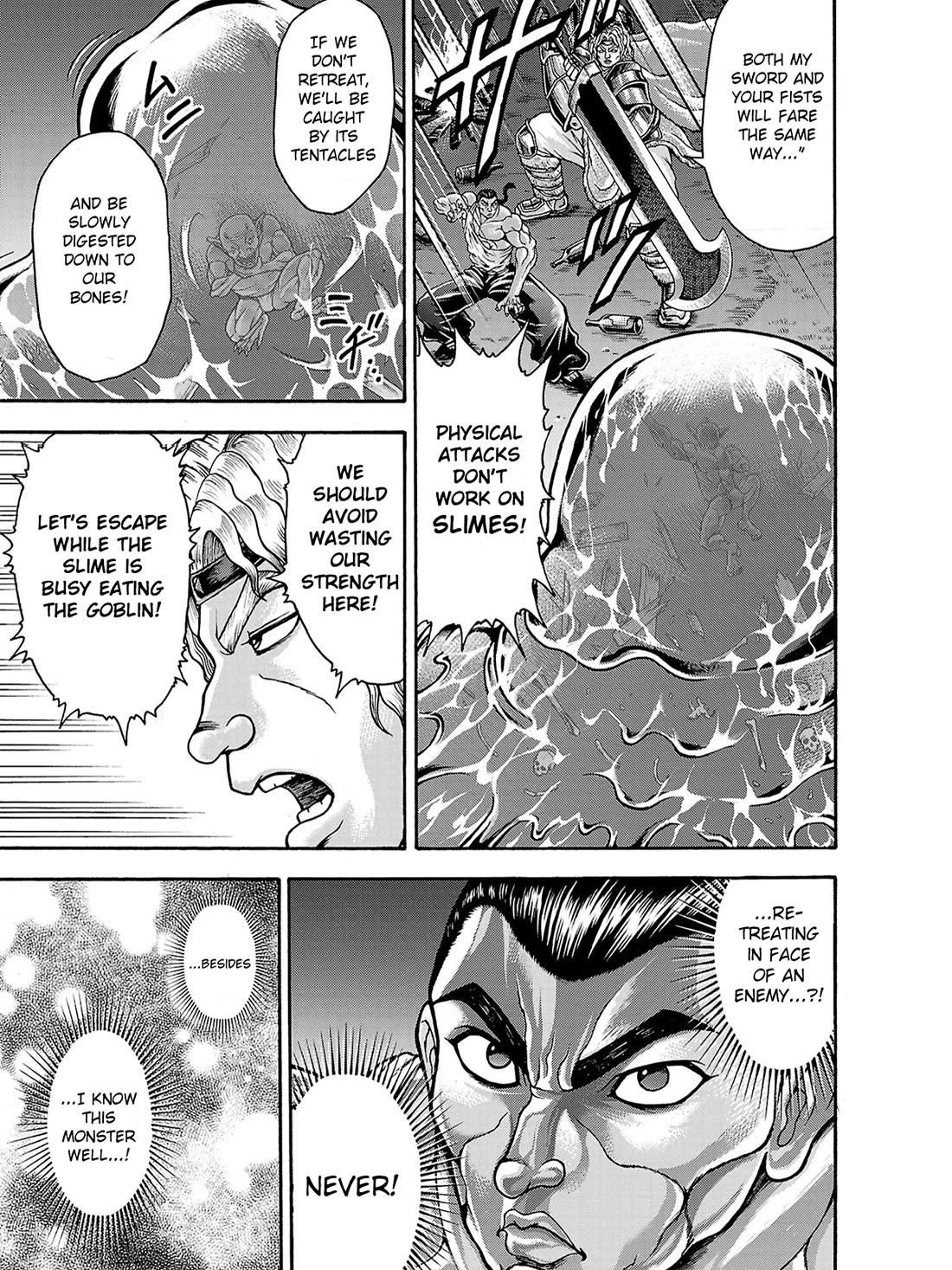 Baki Side Story - Retsu Kaioh Doesn't Mind Even if it's in another World Chapter 40 page 5 - Chapter 40: Slime