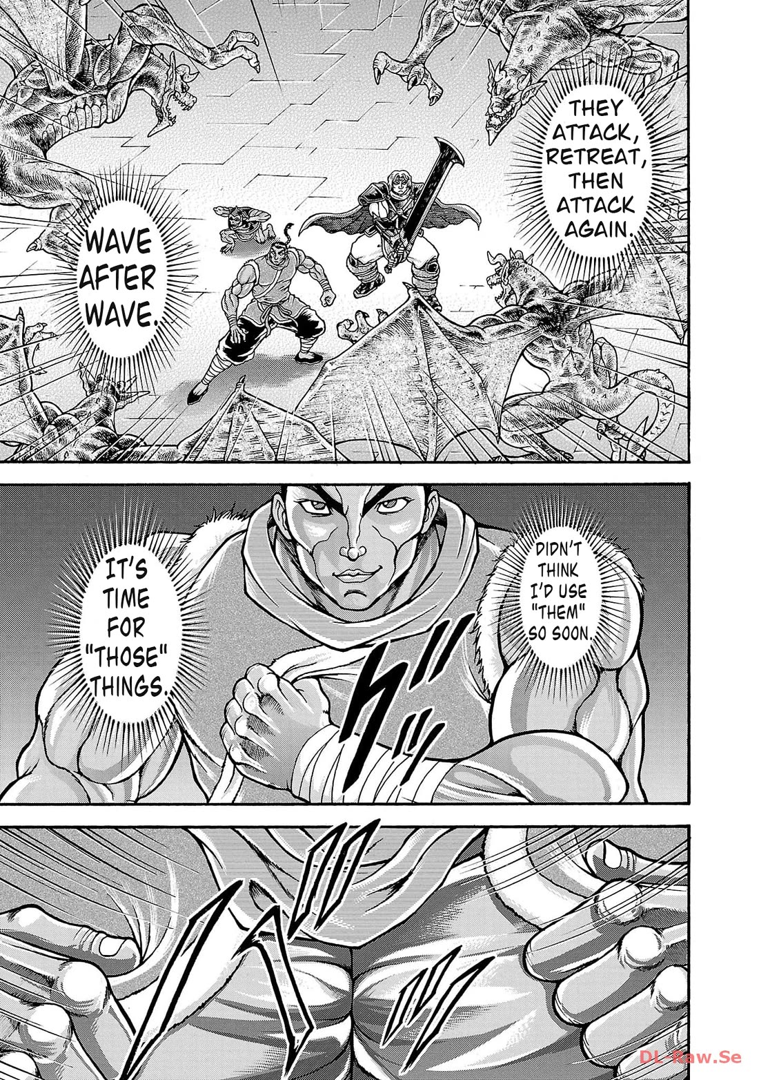 Baki Side Story - Retsu Kaioh Doesn't Mind Even if it's in another World Chapter 43 page 14 - Chapter 43: Gargoyle