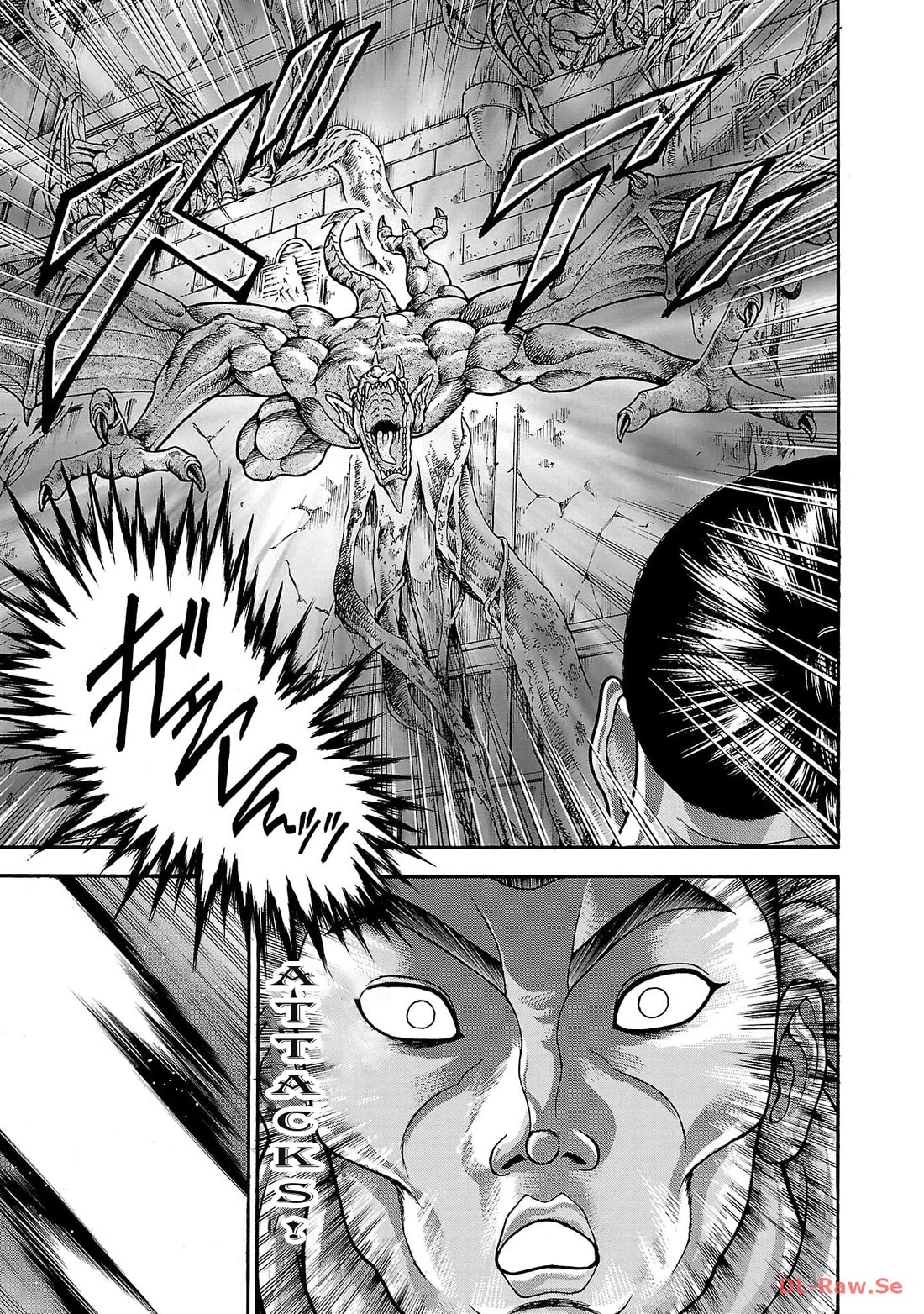 Baki Side Story - Retsu Kaioh Doesn't Mind Even if it's in another World Chapter 43 page 9 - Chapter 43: Gargoyle