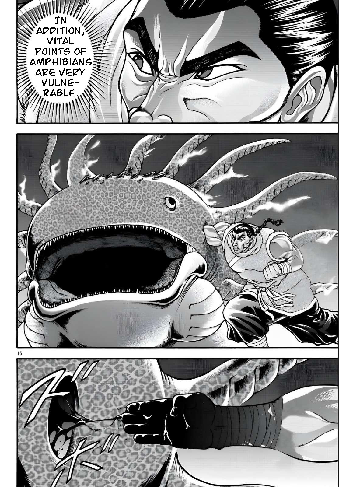 Baki Side Story - Retsu Kaioh Doesn't Mind Even if it's in another World Chapter 47 page 15 - Chapter 47: Salamander