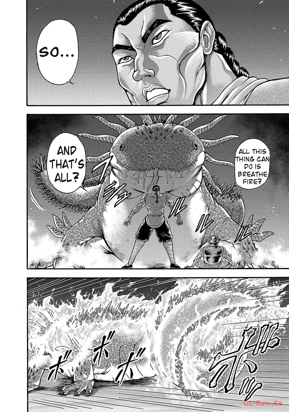 Baki Side Story - Retsu Kaioh Doesn't Mind Even if it's in another World Chapter 47 page 8 - Chapter 47: Salamander