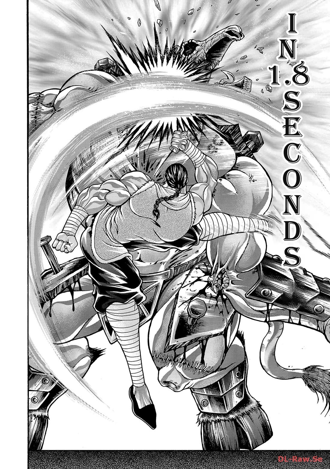 Baki Side Story - Retsu Kaioh Doesn't Mind Even if it's in another World Chapter 52 page 13 - Chapter 52: 100 years