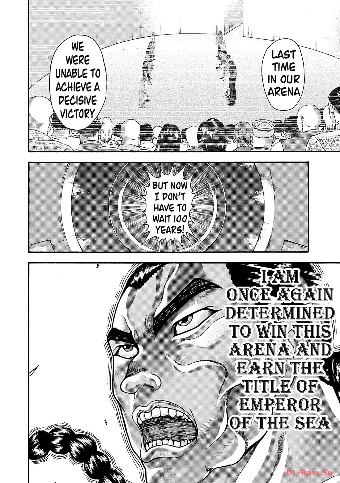 Baki Side Story - Retsu Kaioh Doesn't Mind Even if it's in another World Chapter 52 page 17 - Chapter 52: 100 years