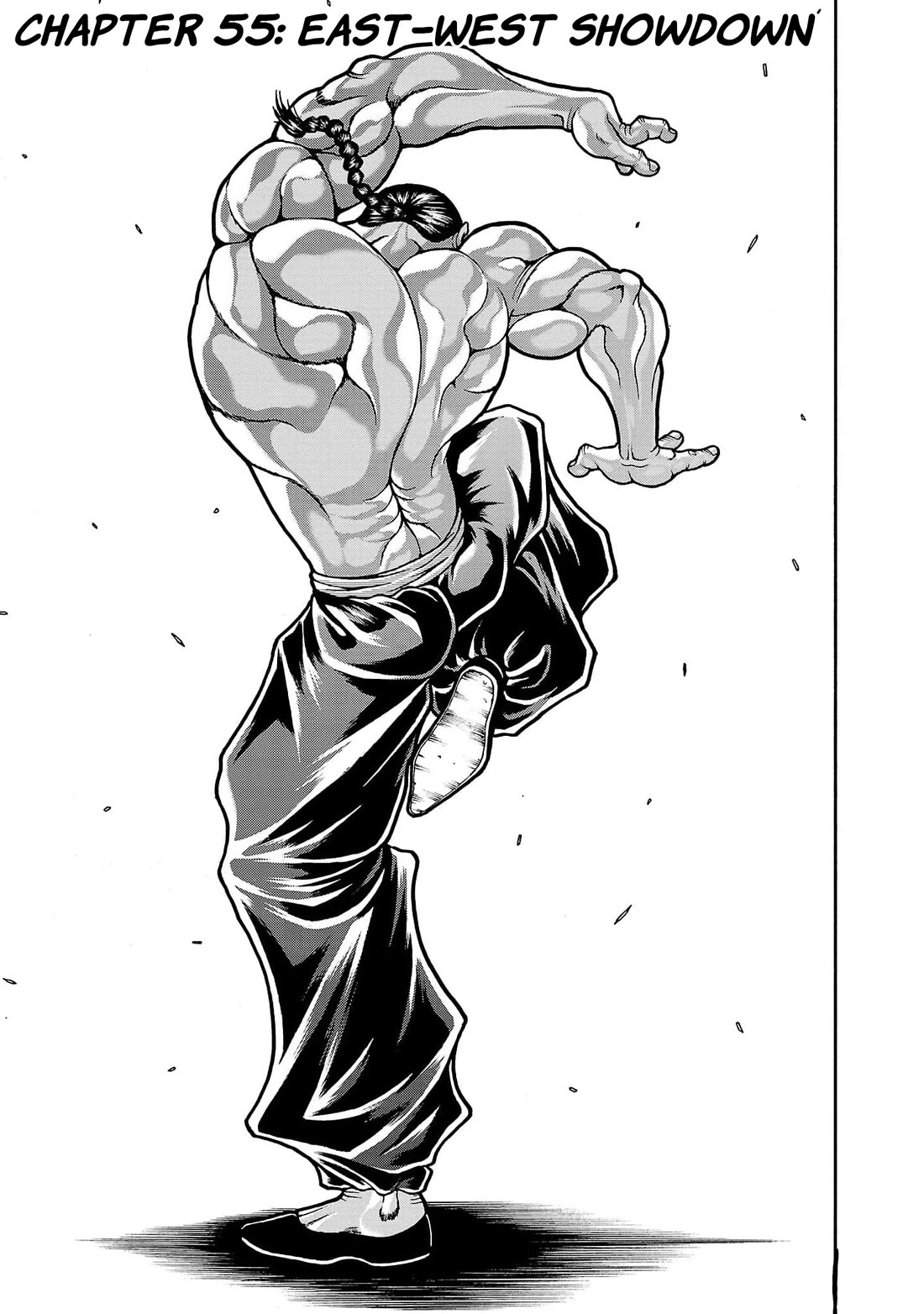 Baki Side Story - Retsu Kaioh Doesn't Mind Even if it's in another World Chapter 55 page 1 - Chapter 55: East–West Showdown