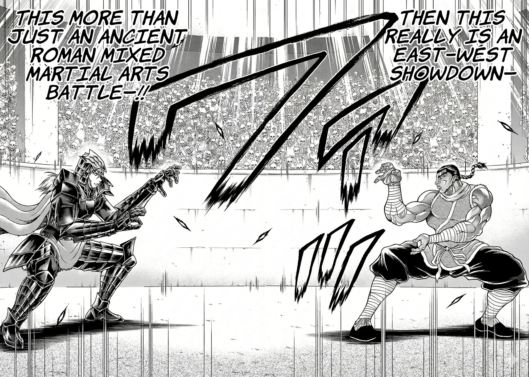 Baki Side Story - Retsu Kaioh Doesn't Mind Even if it's in another World Chapter 55 page 8 - Chapter 55: East–West Showdown