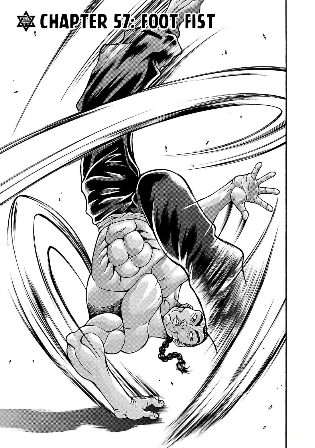 Baki Side Story - Retsu Kaioh Doesn't Mind Even if it's in another World Chapter 57 page 1 - Chapter 57: Foot fist