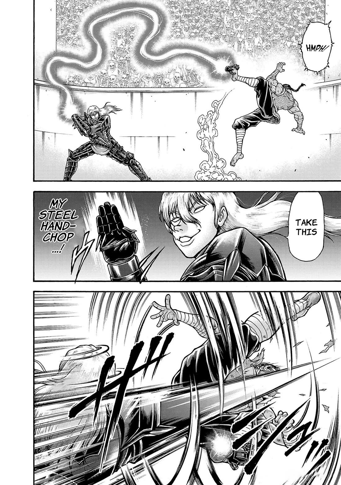 Baki Side Story - Retsu Kaioh Doesn't Mind Even if it's in another World Chapter 57 page 11 - Chapter 57: Foot fist