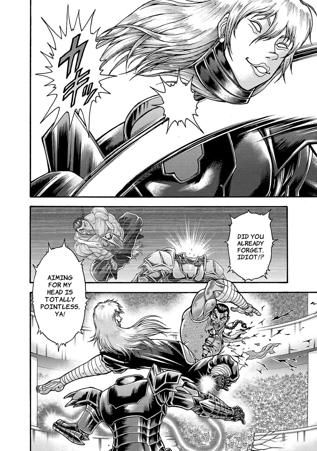 Baki Side Story - Retsu Kaioh Doesn't Mind Even if it's in another World Chapter 57 page 13 - Chapter 57: Foot fist