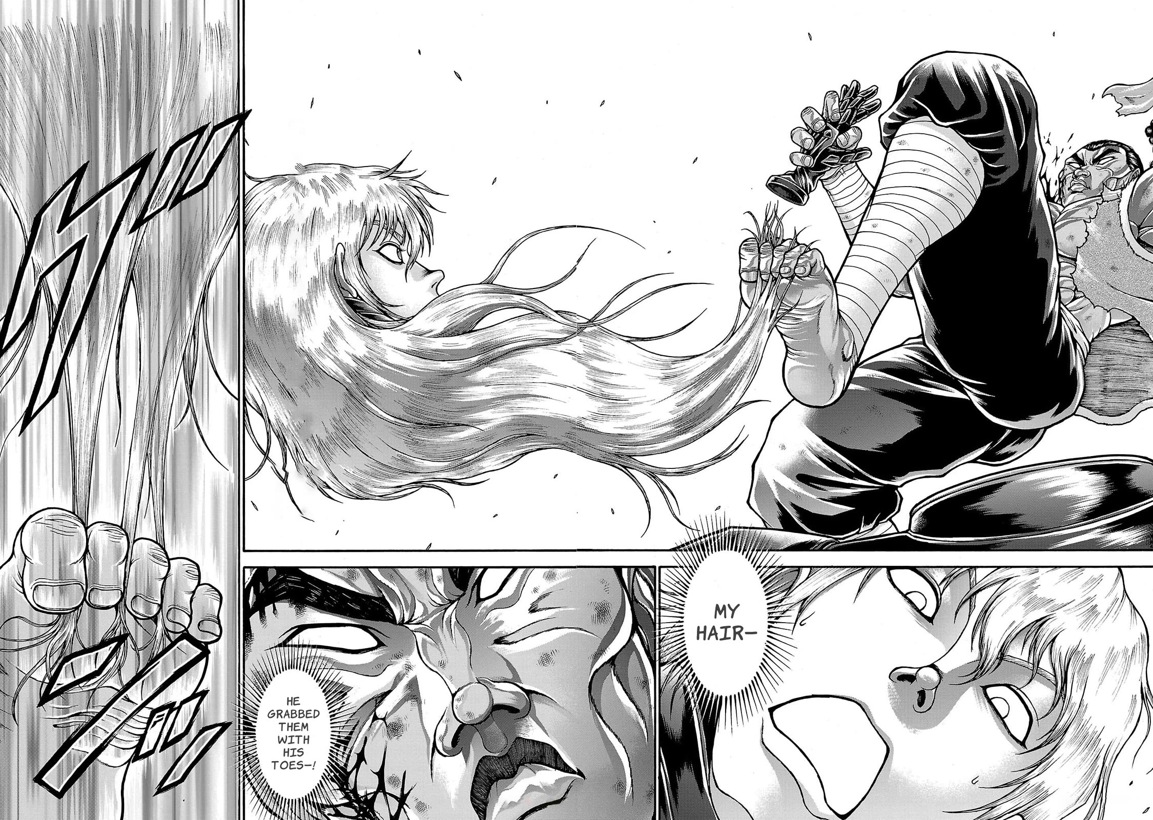 Baki Side Story - Retsu Kaioh Doesn't Mind Even if it's in another World Chapter 57 page 15 - Chapter 57: Foot fist