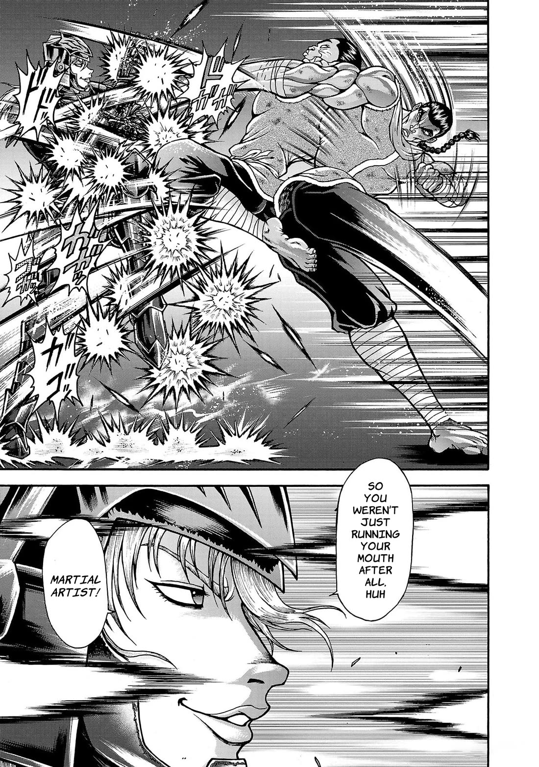 Baki Side Story - Retsu Kaioh Doesn't Mind Even if it's in another World Chapter 57 page 3 - Chapter 57: Foot fist