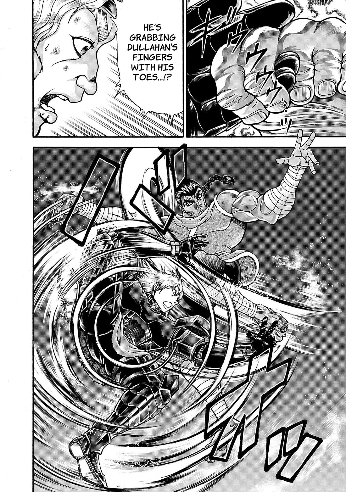 Baki Side Story - Retsu Kaioh Doesn't Mind Even if it's in another World Chapter 57 page 6 - Chapter 57: Foot fist