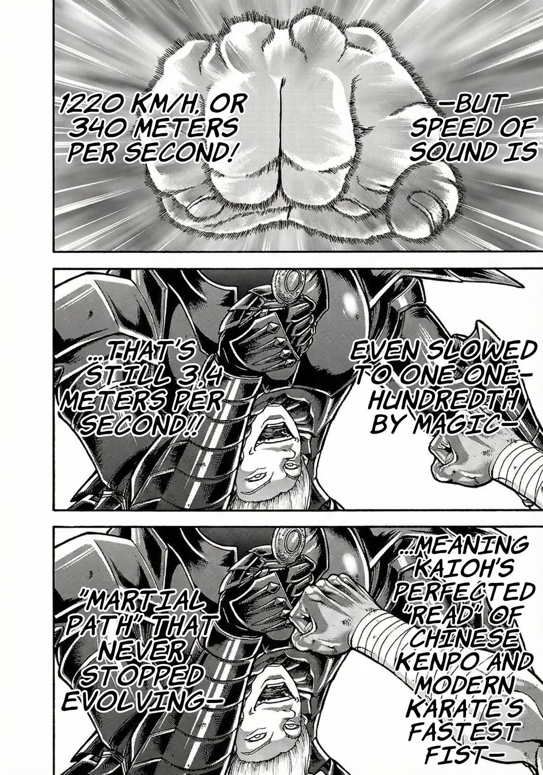 Baki Side Story - Retsu Kaioh Doesn't Mind Even if it's in another World Chapter 58 page 15 - Chapter 58: Single moment