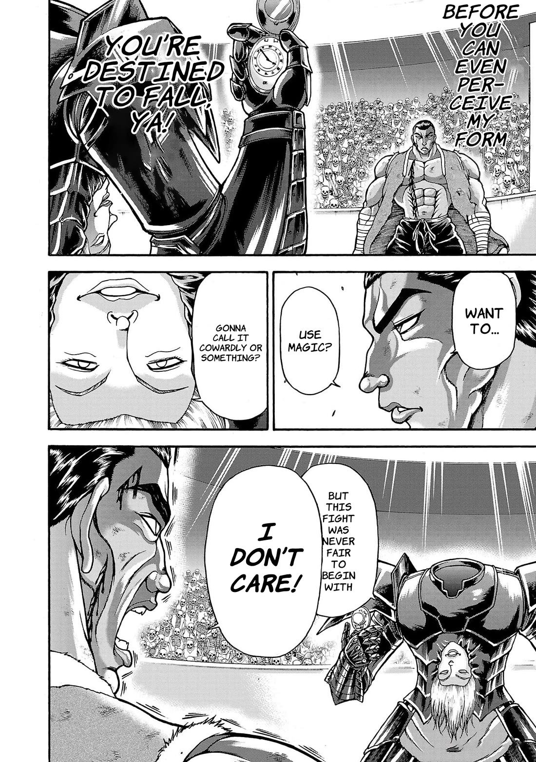 Baki Side Story - Retsu Kaioh Doesn't Mind Even if it's in another World Chapter 58 page 8 - Chapter 58: Single moment