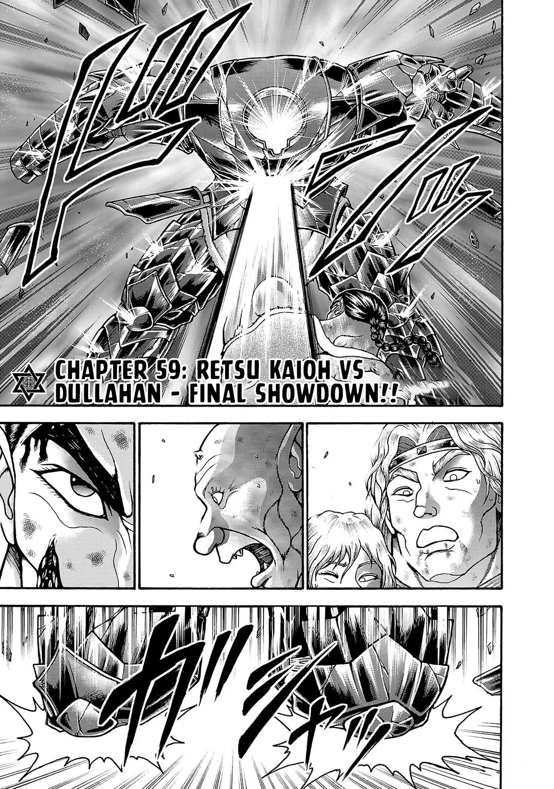 Baki Side Story - Retsu Kaioh Doesn't Mind Even if it's in another World Chapter 59 page 1 - Chapter 59: Retsu Kaioh vs Dullahan - final showdown!