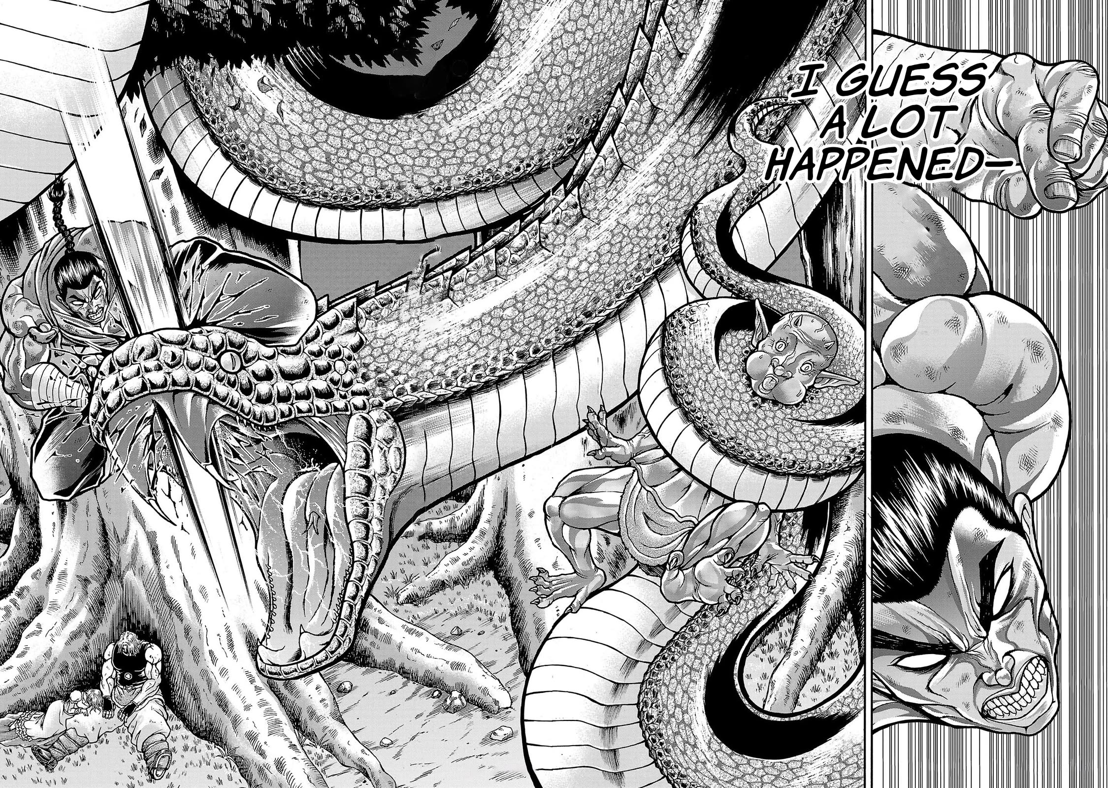 Baki Side Story - Retsu Kaioh Doesn't Mind Even if it's in another World Chapter 60 page 10 - Chapter 60: For second time...