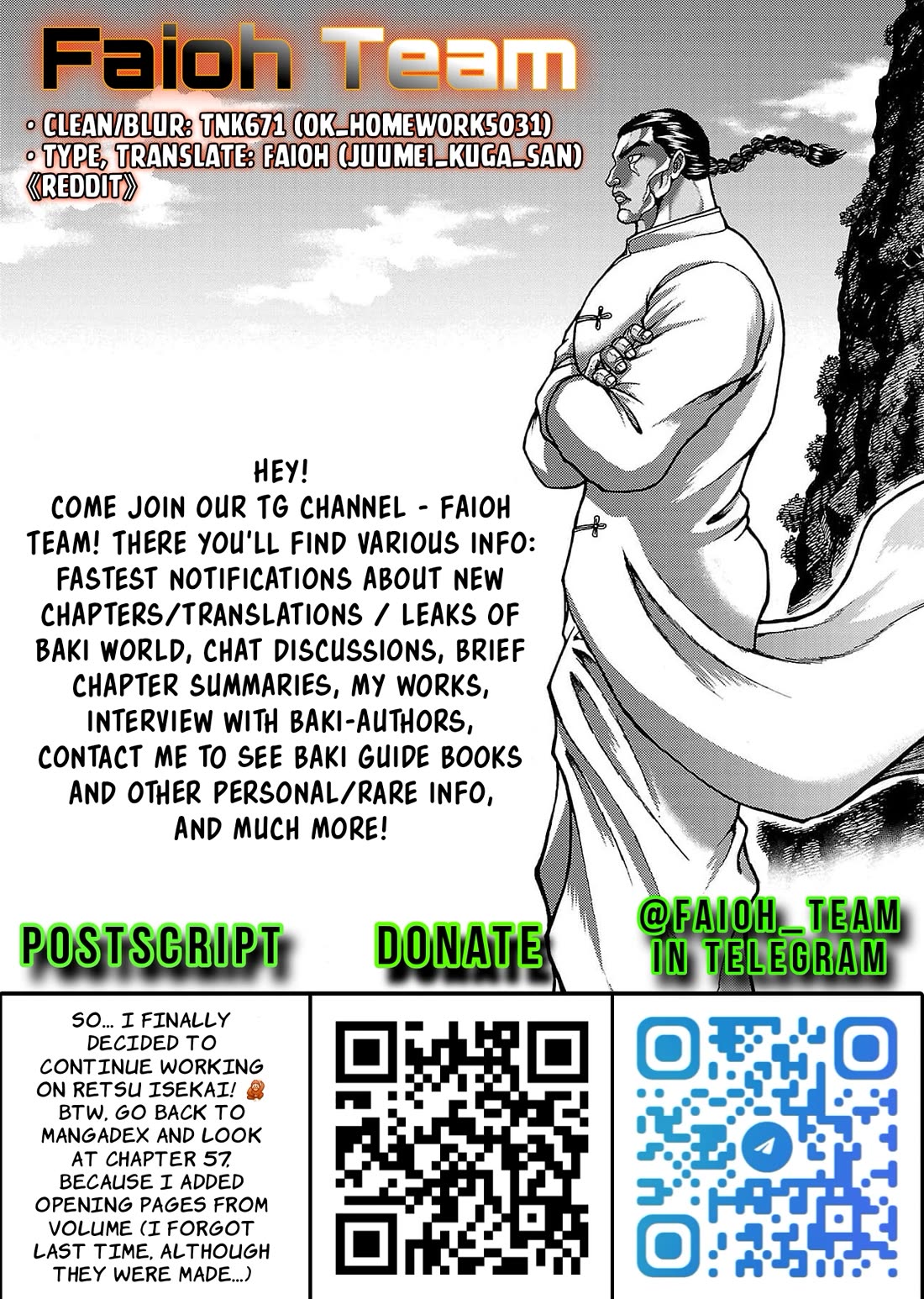 Baki Side Story - Retsu Kaioh Doesn't Mind Even if it's in another World Chapter 60 page 19 - Chapter 60: For second time...