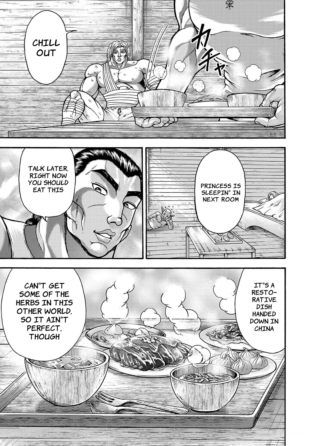 Baki Side Story - Retsu Kaioh Doesn't Mind Even if it's in another World Chapter 60 page 7 - Chapter 60: For second time...