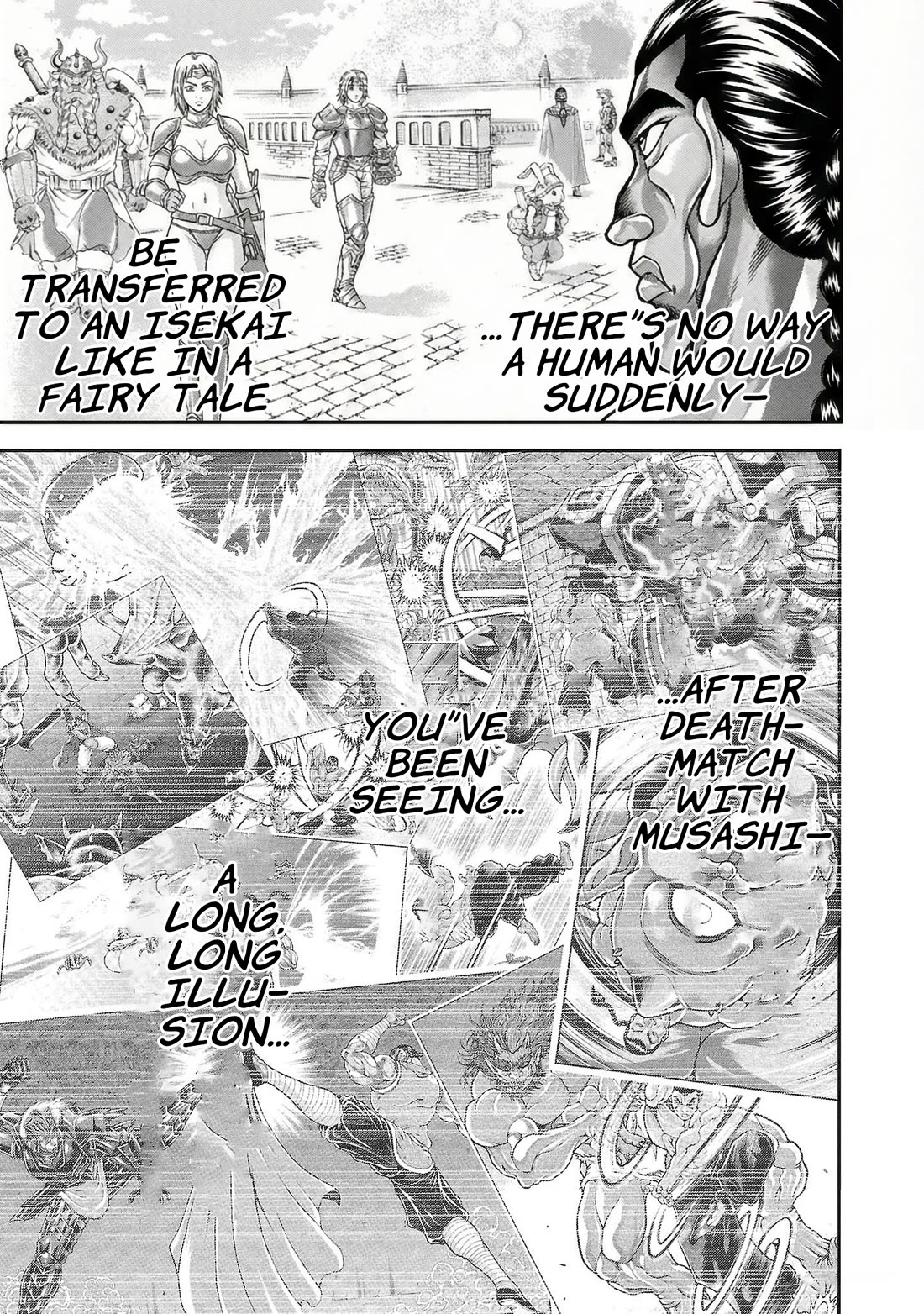 Baki Side Story - Retsu Kaioh Doesn't Mind Even if it's in another World Chapter 61 page 11 - Chapter 61: Return