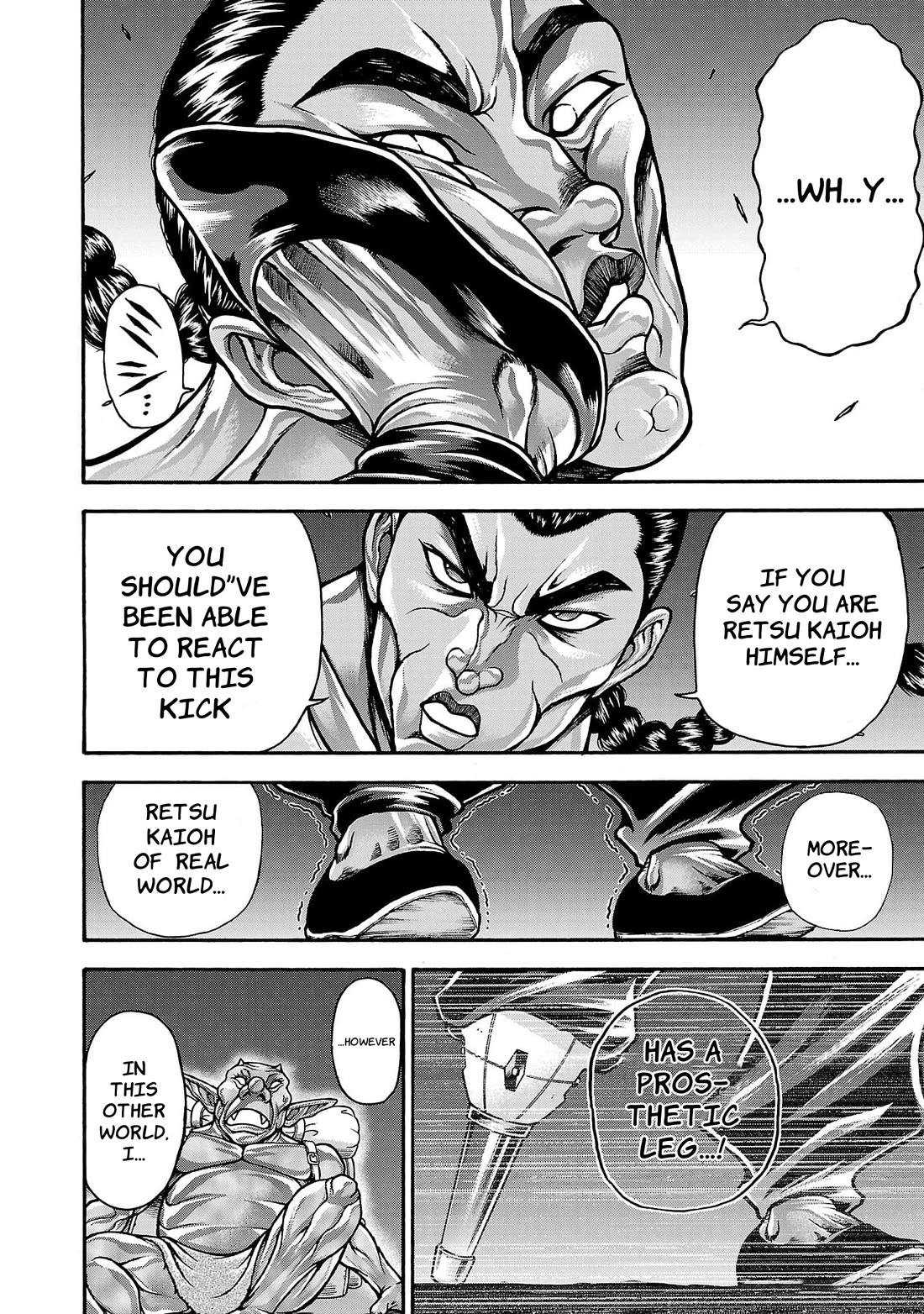 Baki Side Story - Retsu Kaioh Doesn't Mind Even if it's in another World Chapter 61 page 15 - Chapter 61: Return