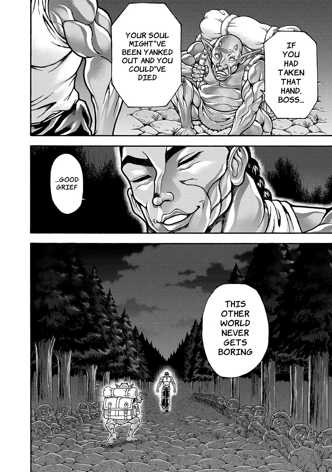 Baki Side Story - Retsu Kaioh Doesn't Mind Even if it's in another World Chapter 61 page 19 - Chapter 61: Return