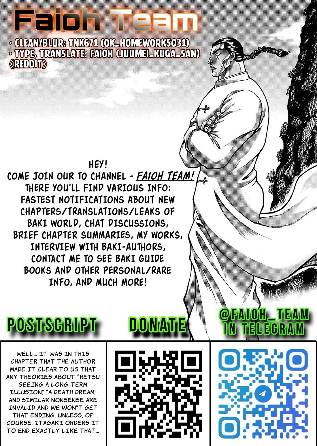 Baki Side Story - Retsu Kaioh Doesn't Mind Even if it's in another World Chapter 61 page 20 - Chapter 61: Return