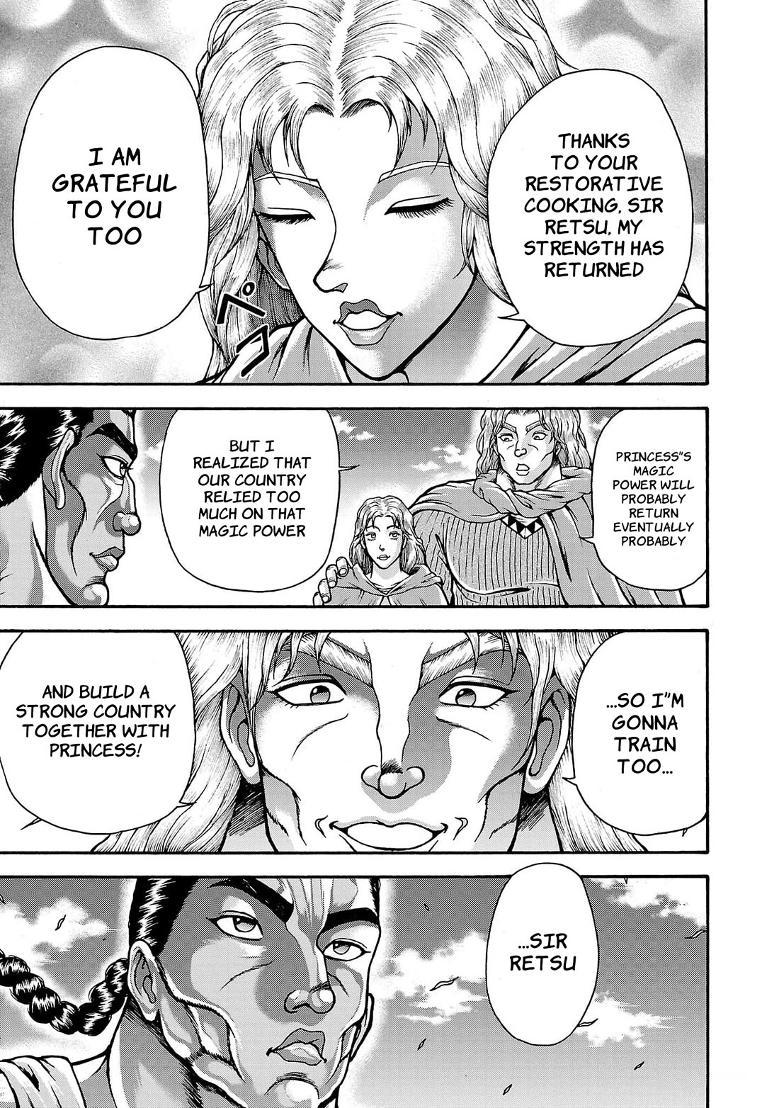 Baki Side Story - Retsu Kaioh Doesn't Mind Even if it's in another World Chapter 61 page 3 - Chapter 61: Return