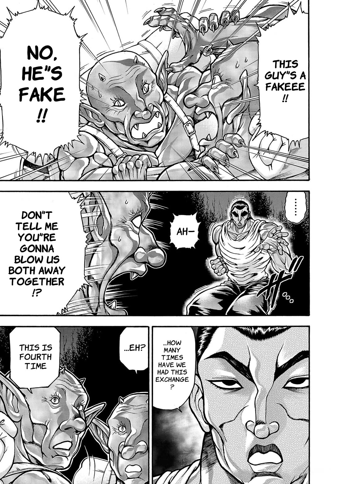 Baki Side Story - Retsu Kaioh Doesn't Mind Even if it's in another World Chapter 62 page 15 - Chapter 62: Going in circles