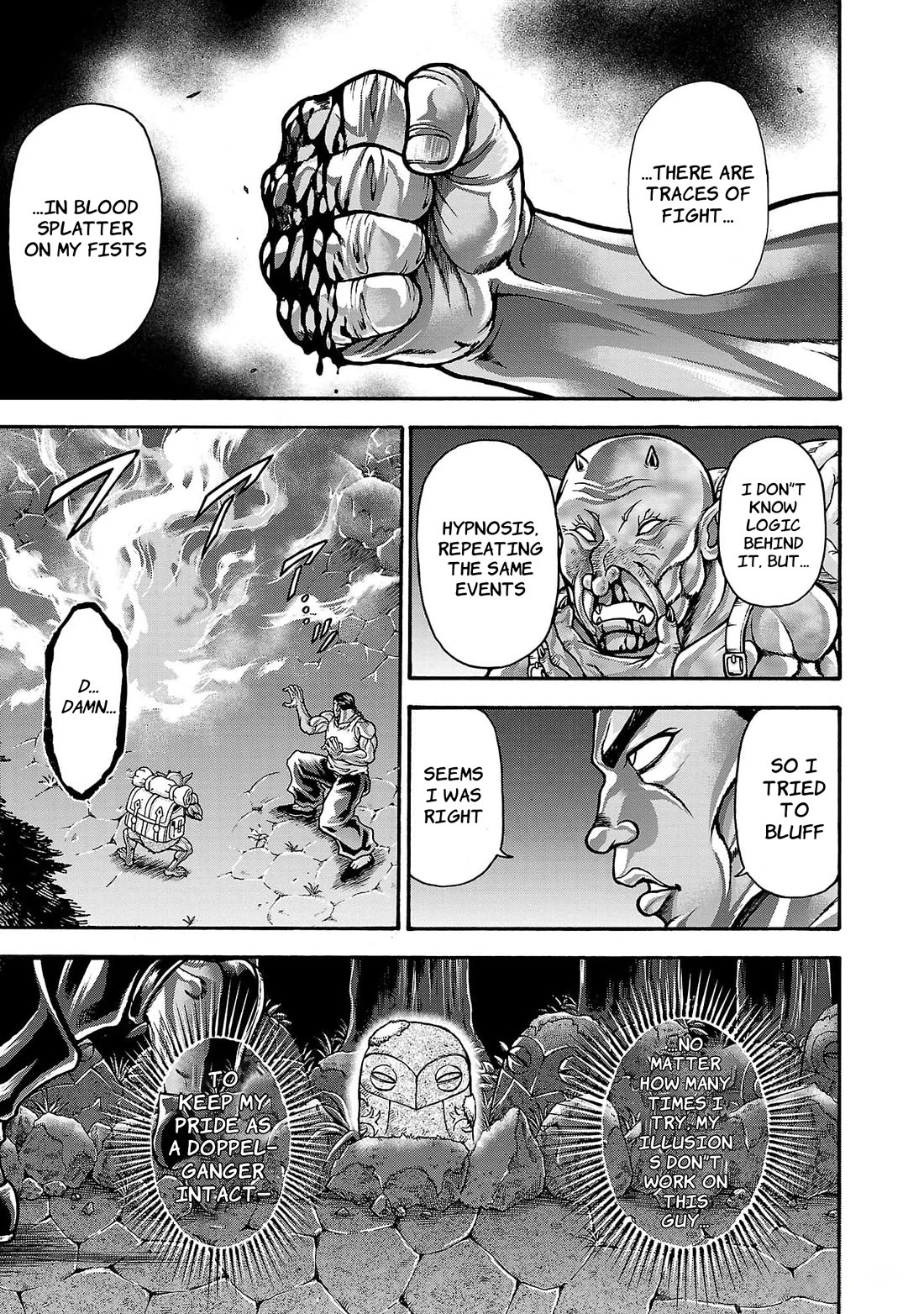 Baki Side Story - Retsu Kaioh Doesn't Mind Even if it's in another World Chapter 62 page 17 - Chapter 62: Going in circles