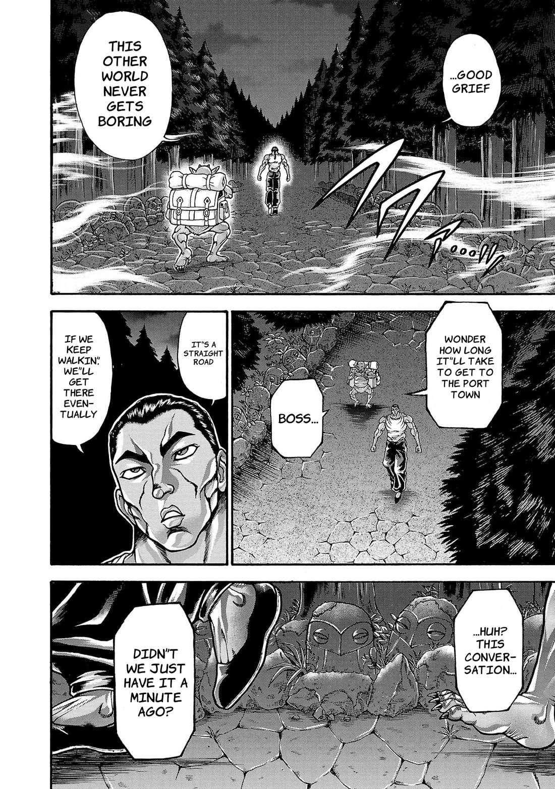 Baki Side Story - Retsu Kaioh Doesn't Mind Even if it's in another World Chapter 62 page 2 - Chapter 62: Going in circles