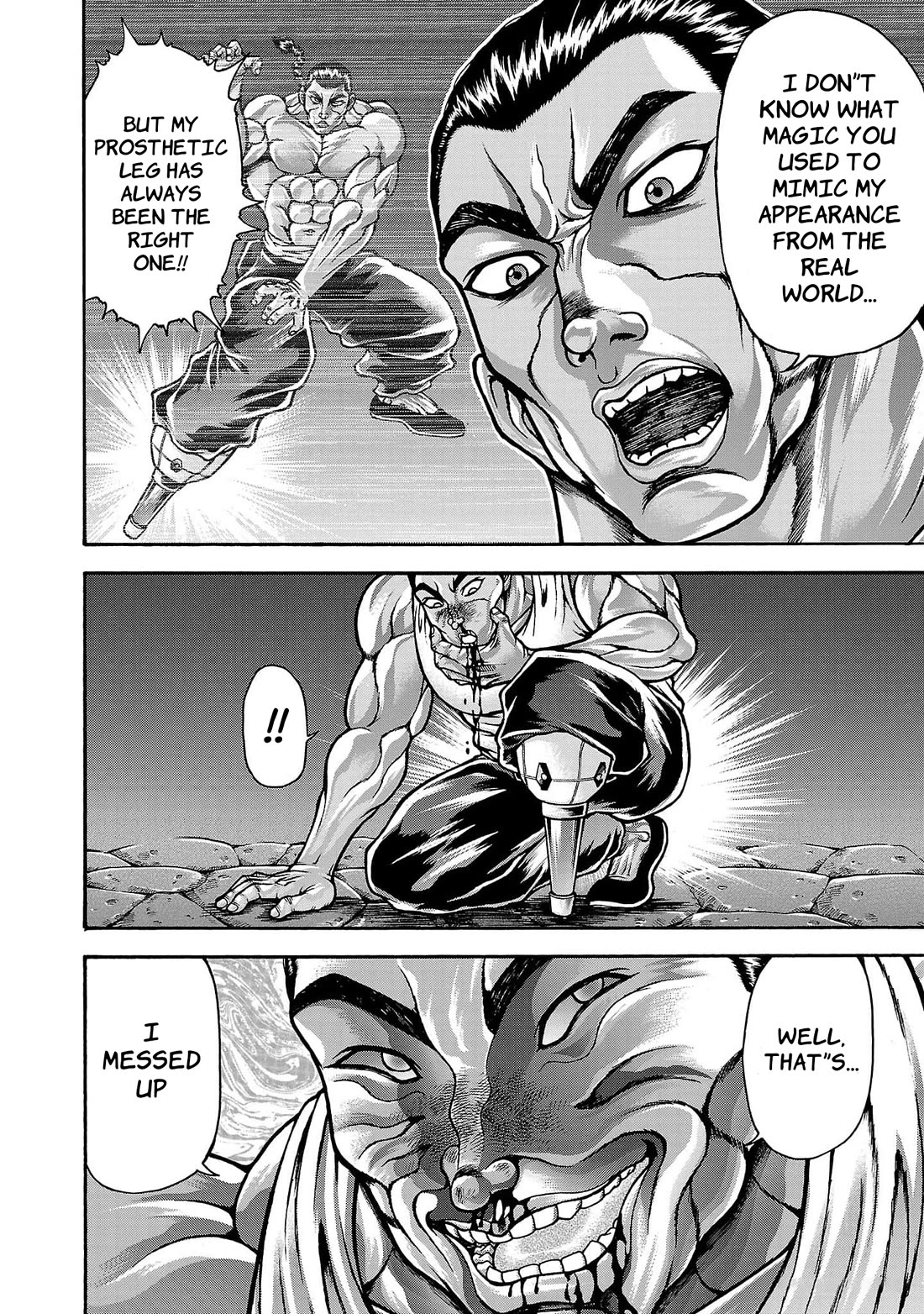 Baki Side Story - Retsu Kaioh Doesn't Mind Even if it's in another World Chapter 62 page 8 - Chapter 62: Going in circles