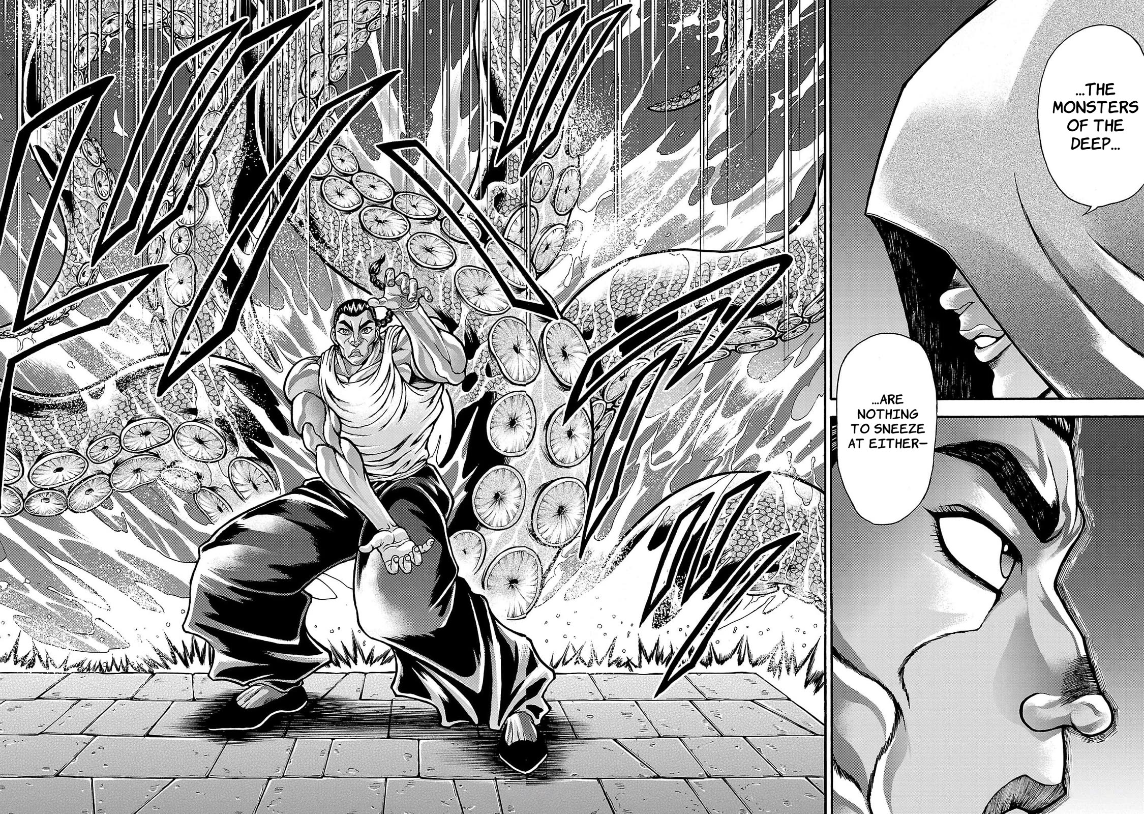 Baki Side Story - Retsu Kaioh Doesn't Mind Even if it's in another World Chapter 63 page 16 - Chapter 63: Port Town Oma