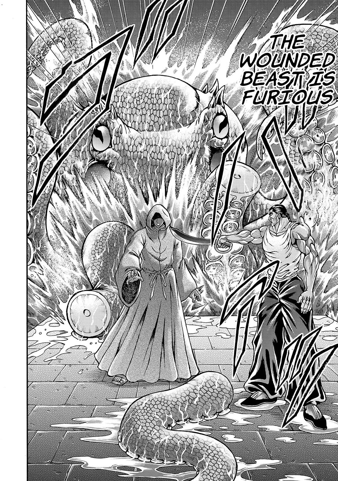 Baki Side Story - Retsu Kaioh Doesn't Mind Even if it's in another World Chapter 64 page 11 - Chapter 64: Giant octopus