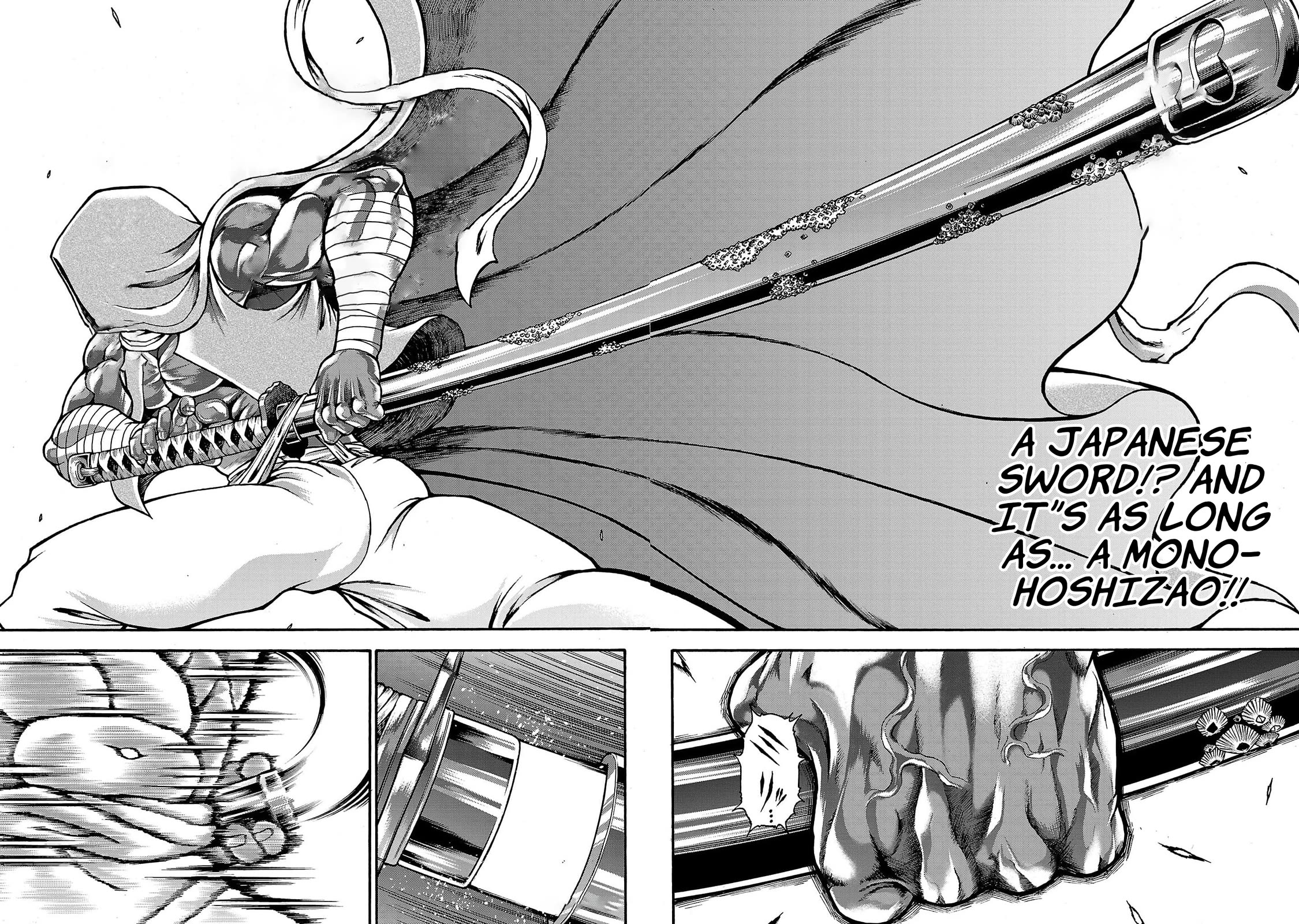 Baki Side Story - Retsu Kaioh Doesn't Mind Even if it's in another World Chapter 64 page 13 - Chapter 64: Giant octopus