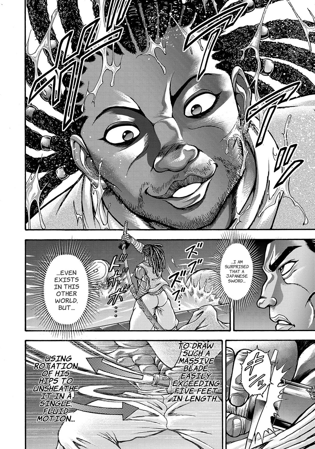 Baki Side Story - Retsu Kaioh Doesn't Mind Even if it's in another World Chapter 64 page 15 - Chapter 64: Giant octopus