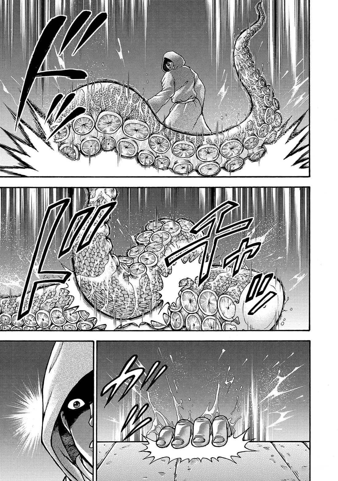 Baki Side Story - Retsu Kaioh Doesn't Mind Even if it's in another World Chapter 64 page 8 - Chapter 64: Giant octopus