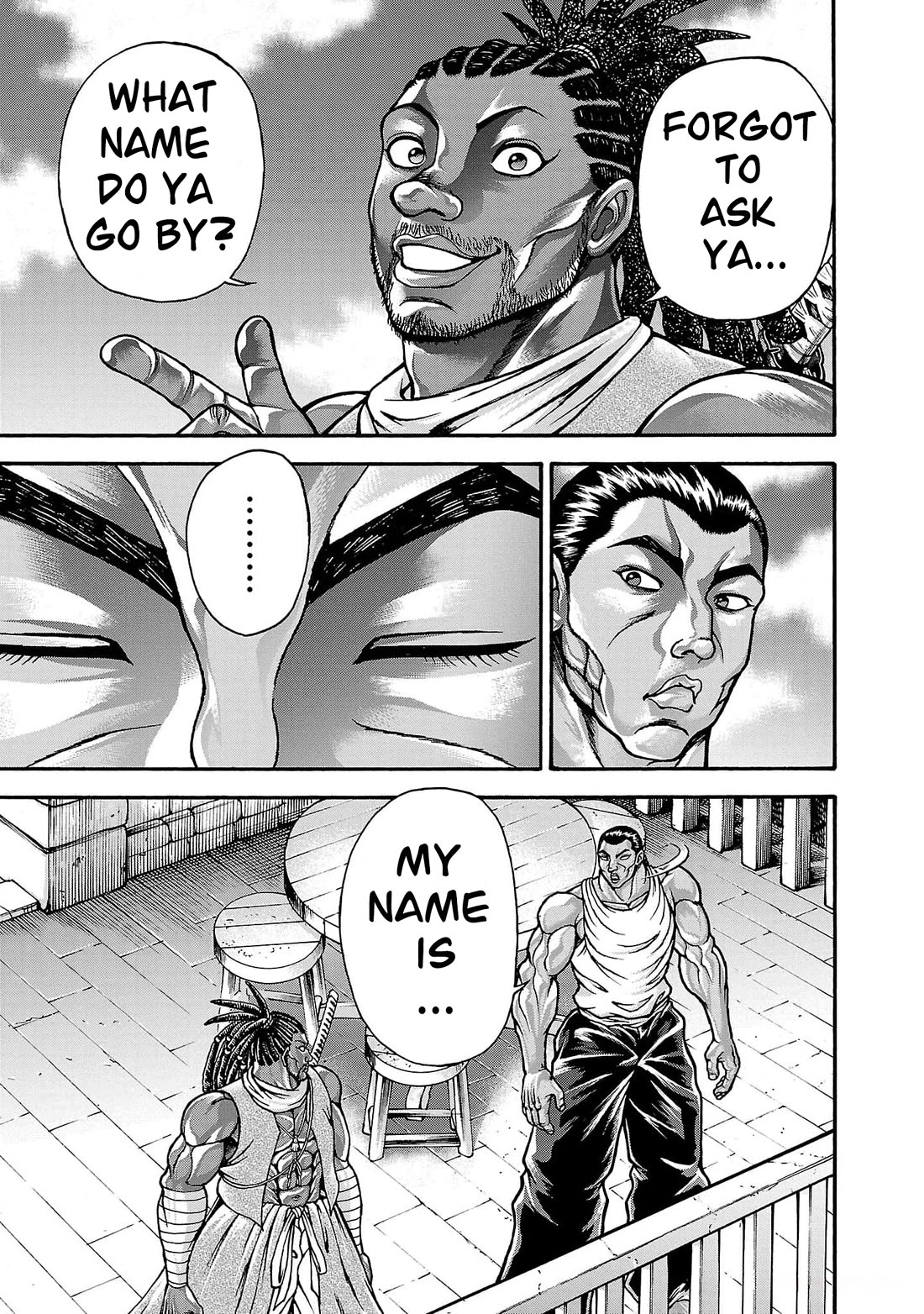 Baki Side Story - Retsu Kaioh Doesn't Mind Even if it's in another World Chapter 65 page 17 - Chapter 65: Name