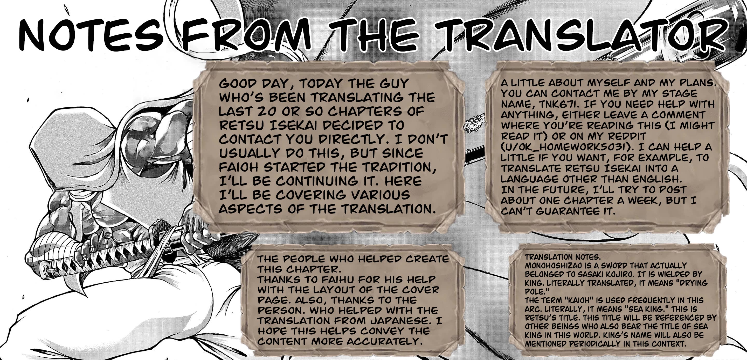 Baki Side Story - Retsu Kaioh Doesn't Mind Even if it's in another World Chapter 65 page 23 - Chapter 65: Name
