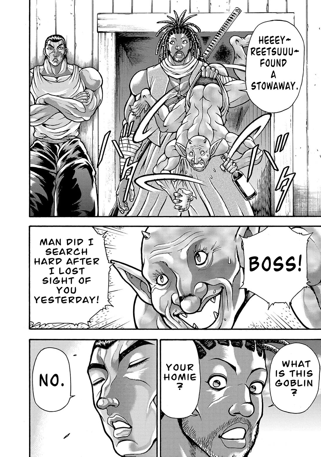 Baki Side Story - Retsu Kaioh Doesn't Mind Even if it's in another World Chapter 66 page 11 - Chapter 66: Setting sail