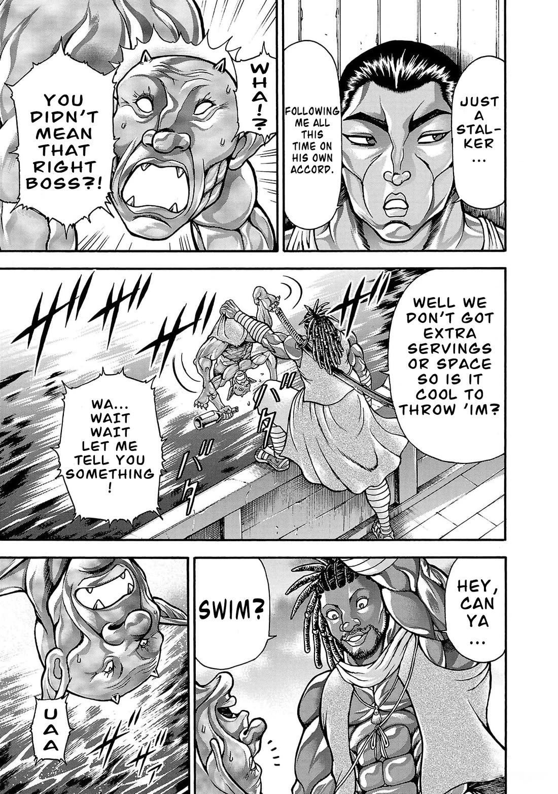 Baki Side Story - Retsu Kaioh Doesn't Mind Even if it's in another World Chapter 66 page 12 - Chapter 66: Setting sail