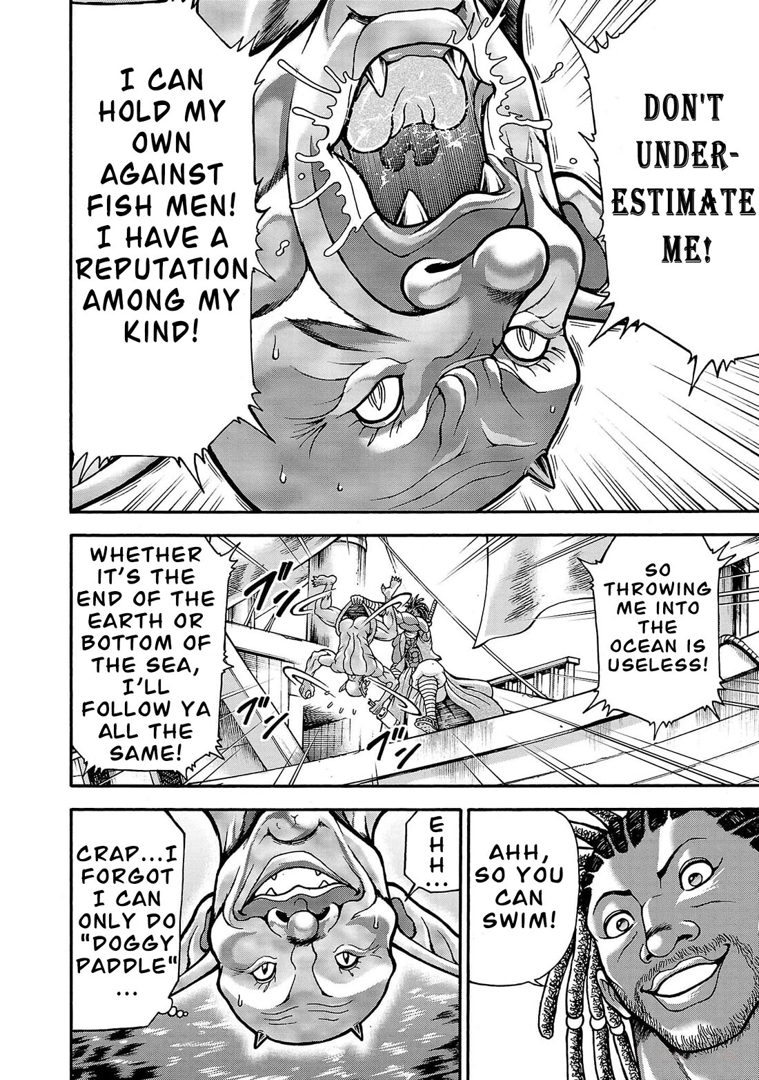 Baki Side Story - Retsu Kaioh Doesn't Mind Even if it's in another World Chapter 66 page 13 - Chapter 66: Setting sail