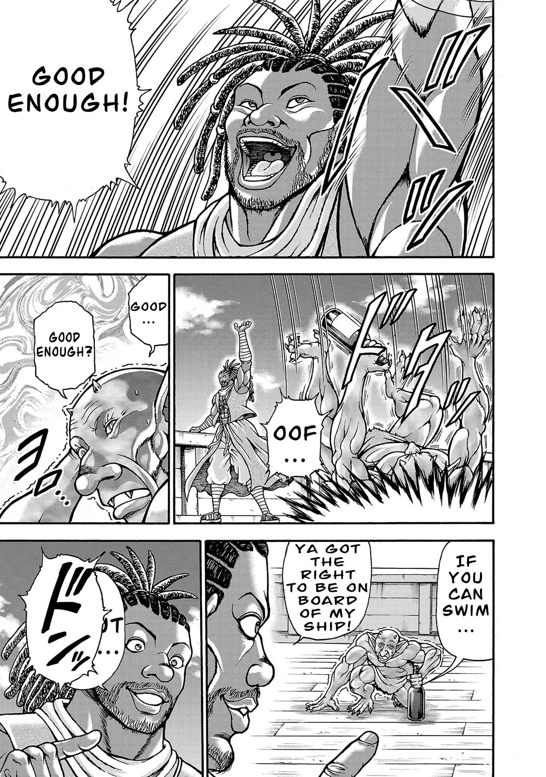 Baki Side Story - Retsu Kaioh Doesn't Mind Even if it's in another World Chapter 66 page 14 - Chapter 66: Setting sail