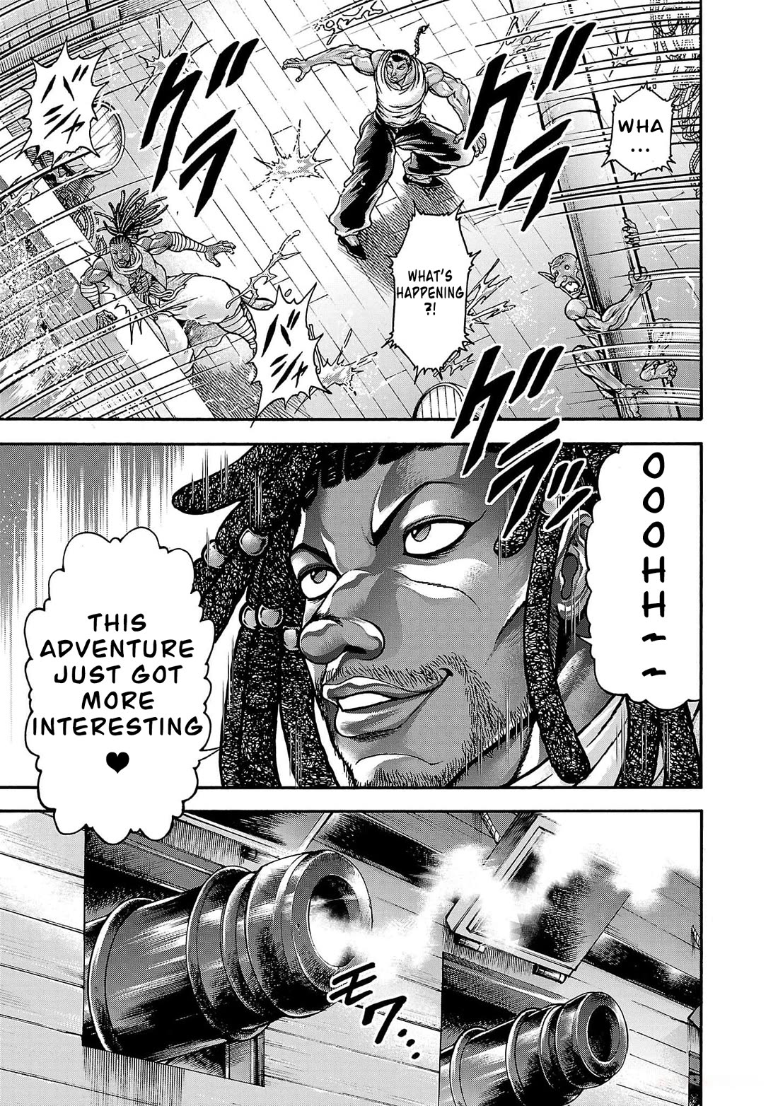 Baki Side Story - Retsu Kaioh Doesn't Mind Even if it's in another World Chapter 66 page 16 - Chapter 66: Setting sail