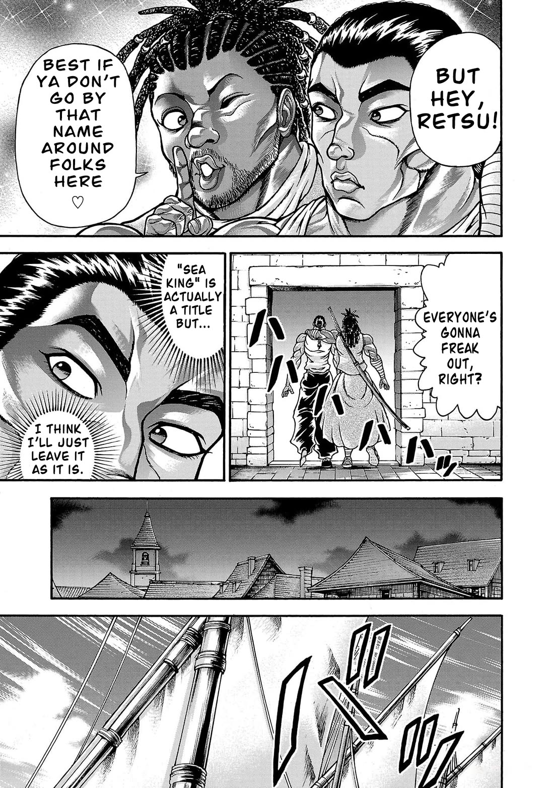 Baki Side Story - Retsu Kaioh Doesn't Mind Even if it's in another World Chapter 66 page 7 - Chapter 66: Setting sail