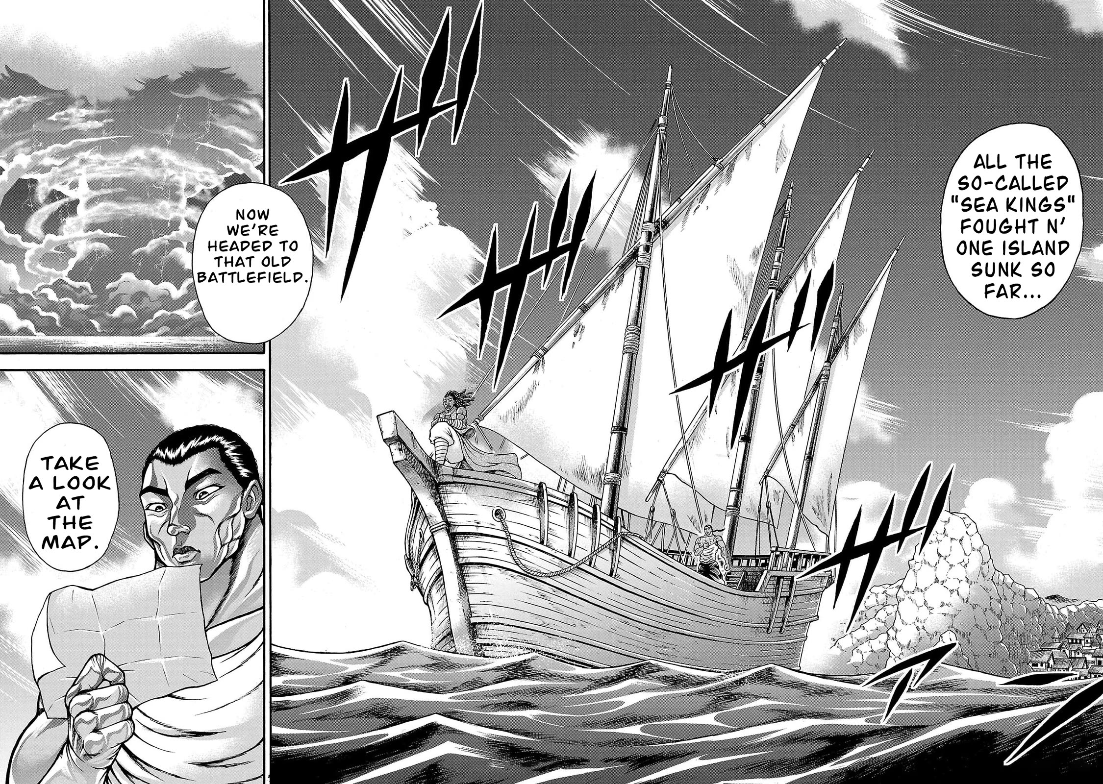 Baki Side Story - Retsu Kaioh Doesn't Mind Even if it's in another World Chapter 66 page 8 - Chapter 66: Setting sail