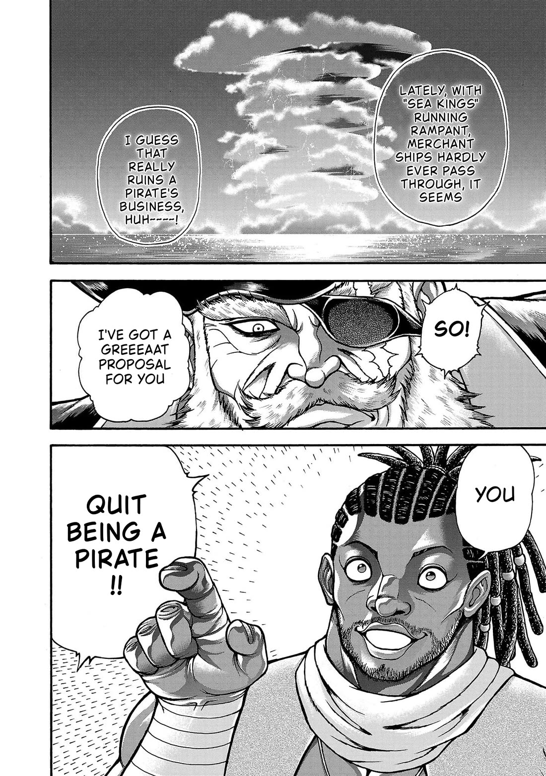 Baki Side Story - Retsu Kaioh Doesn't Mind Even if it's in another World Chapter 67 page 6 - Chapter 67: Pirates