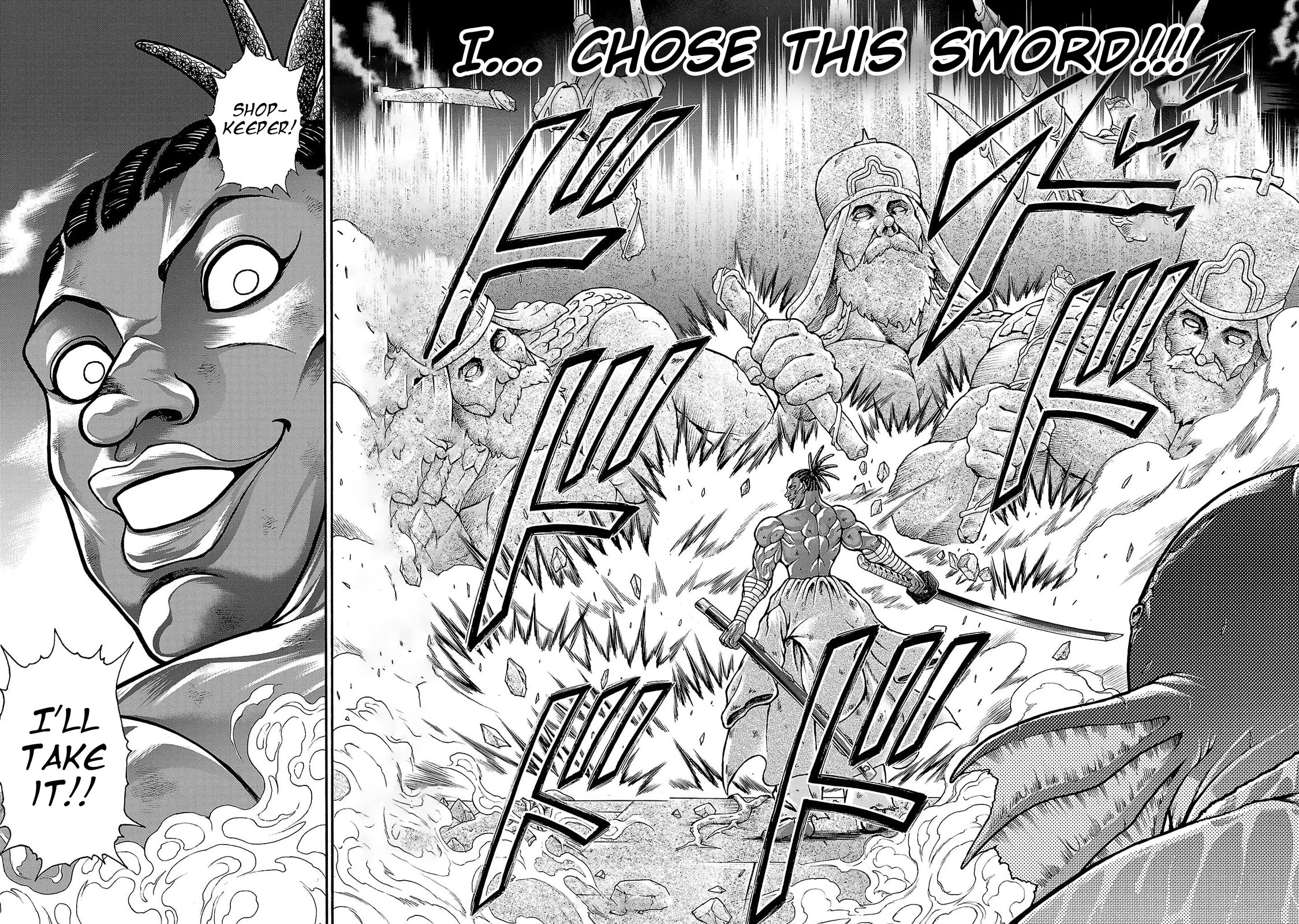 Baki Side Story - Retsu Kaioh Doesn't Mind Even if it's in another World Chapter 70 page 14 - Chapter 70: Monohoshizao